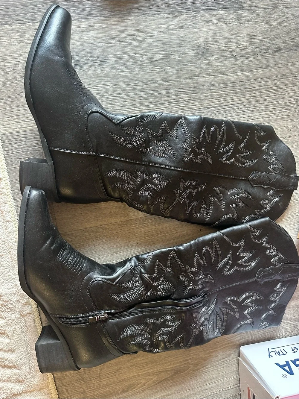 Amazon Black Knee height Western Boots